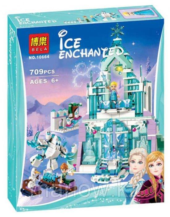 Конструктор Волшебный ледяной замок Эльзы BELA 10664 аналог LEGO 41148 - фото 1 - id-p111469677