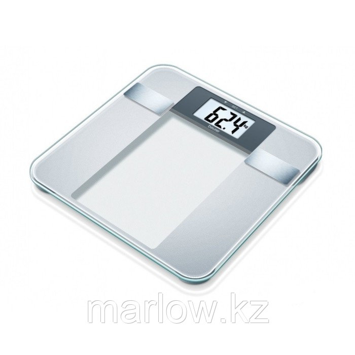Весы напольные Beurer BG13, электронные, диагностические, до 150 кг, стекло, цвет хром - фото 1 - id-p111433383