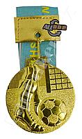 Медаль рельефная ФУТБОЛ (золото)