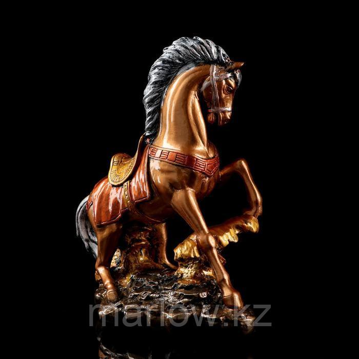 Сувенир "Конь на дыбах" 36 см, цвет бронзовый - фото 3 - id-p111438000