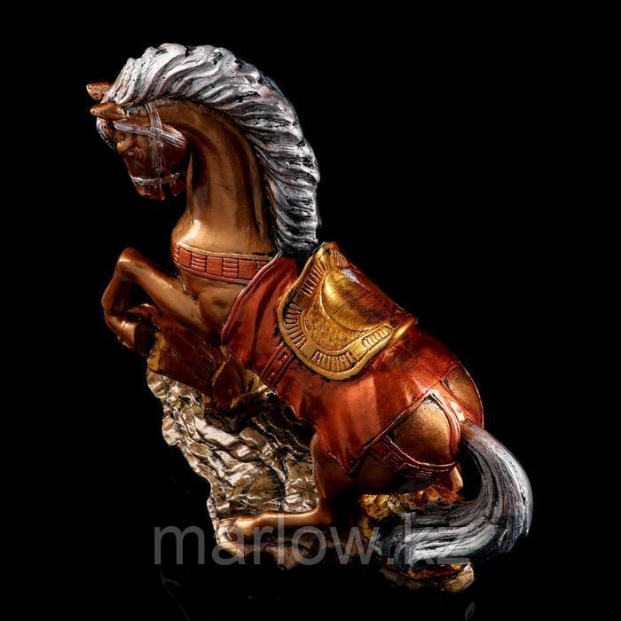 Сувенир "Конь на дыбах" 36 см, цвет бронзовый - фото 5 - id-p111438000
