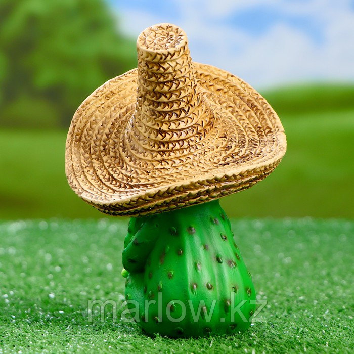 Садовая фигура "Лягушка в соломенной шляпе" 11х12х16,5см - фото 3 - id-p111438004