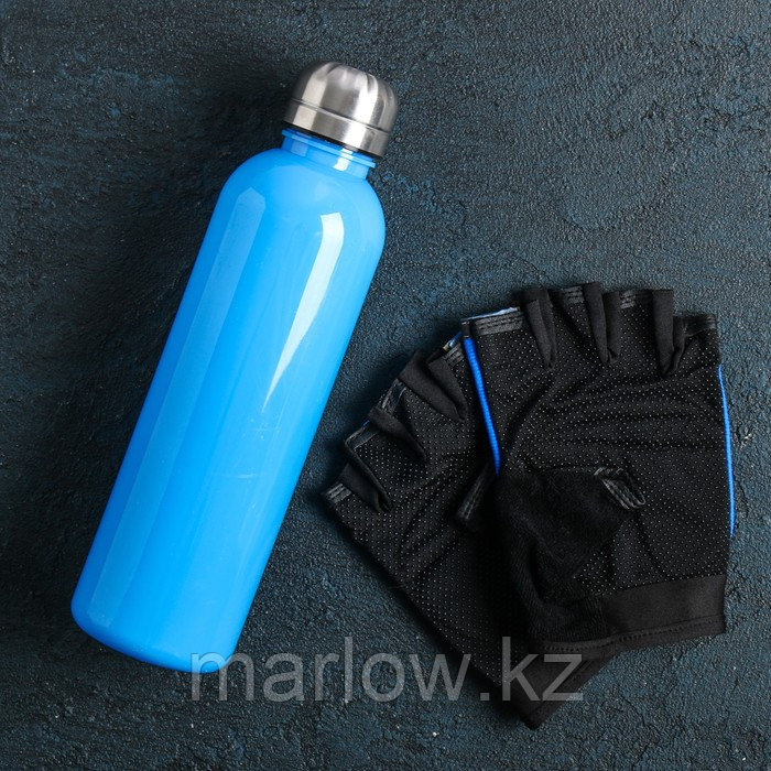 Набор для тренировок «Спортзал»: бутылка 600 мл, перчатки р-р L - фото 3 - id-p111433401