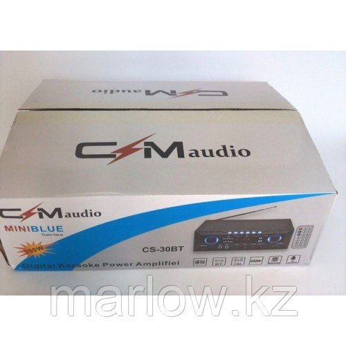 Усилитель звука к неактивным колонкам с эквалайзером CM Audio CS 30 BT AC/DC 12/220V Bluetooth USB + Караоке - фото 3 - id-p111455805