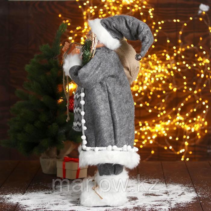 Дед Мороз "В сером тулупе со снегоступами" 28х60 см - фото 2 - id-p111459776