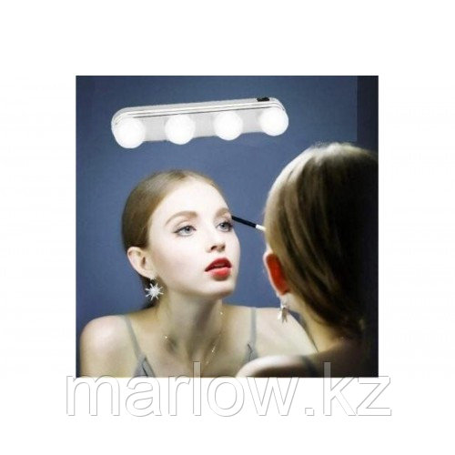 Лампа 4 LED для зеркала для макияжа на присосках W0-33 - фото 2 - id-p111456811