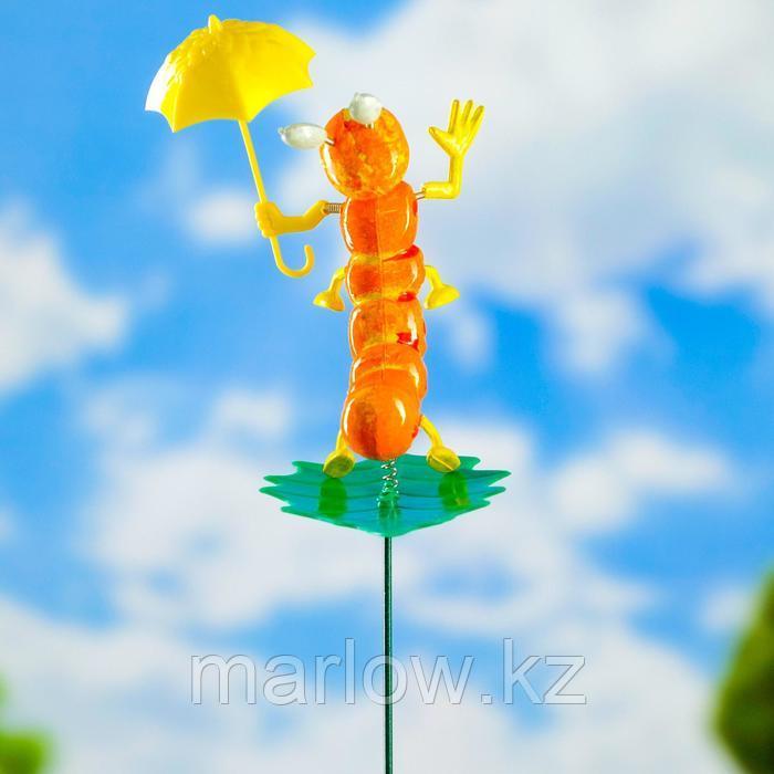 Декоративный штекер "Гусеница с зонтиком" микс - фото 3 - id-p111438036