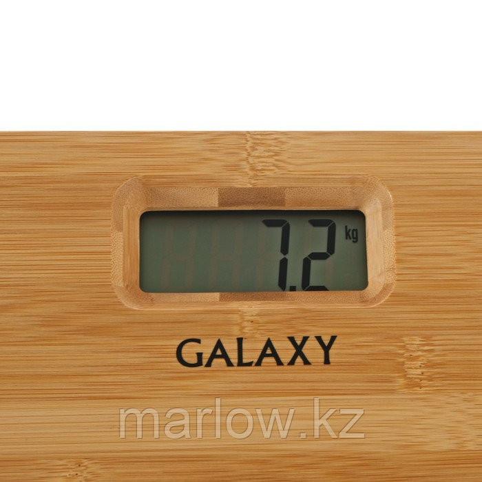 Весы напольные Galaxy GL 4809, электронные, до 180 кг, 1хCR2032, бамбук, коричневые - фото 3 - id-p111433423