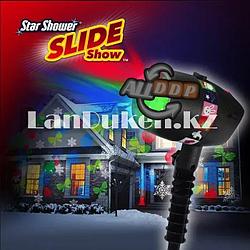 Лазерный звездный проектор на дом Led Slide Show 12 сменных слайдов