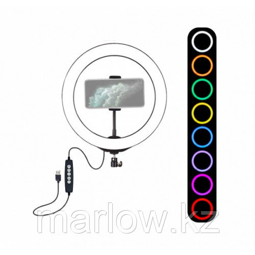 Кольцевая LED лампа RGB-260 (26см) - фото 2 - id-p111456840