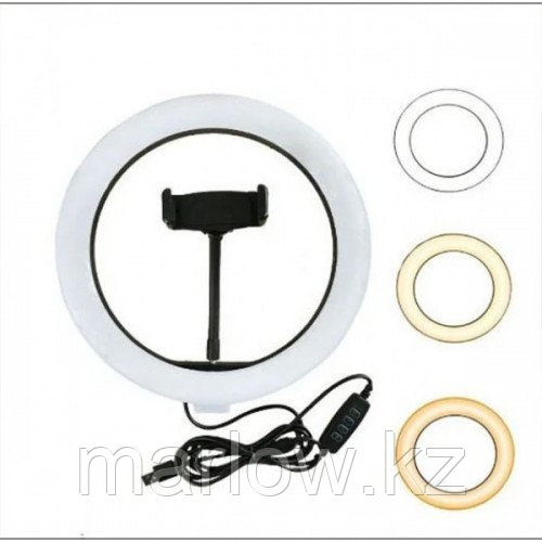 Кольцевая Led лампа селфи-кольцо для съемки USB 20 см RING LIGHT - фото 1 - id-p111456847