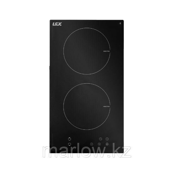 Варочная поверхность Lex EVI 320 BL, индукционная, 2 конфорки, сенсор, черная - фото 4 - id-p111434439