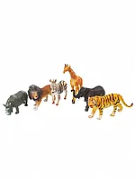 Детская игрушка в виде диких животных 57168/2620/6D "Я играю в зоопарк" 6 видов ШТУЧНО