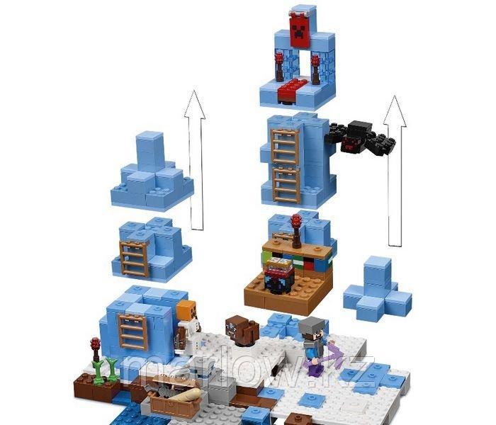 Конструктор Майнкрафт Ледяные шипы BELA 10621 аналог LEGO 21131 Лего - фото 4 - id-p111469759