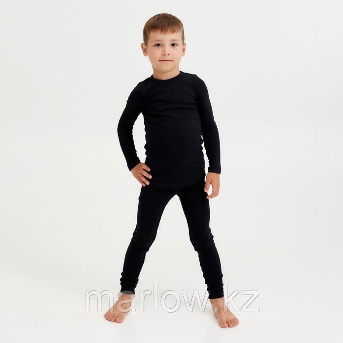 Термобельё детское (лонгслив, леггинсы) цвет чёрный, рост 110 см - фото 6 - id-p111459855