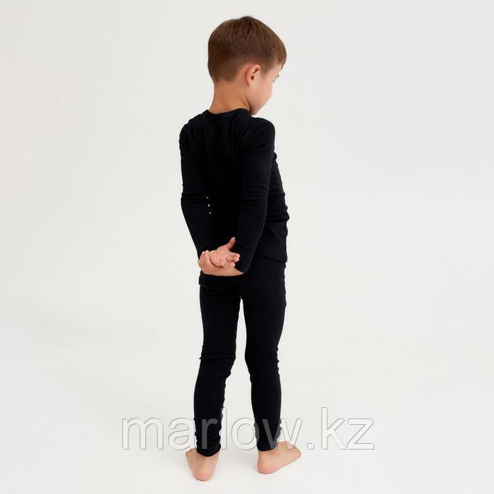 Термобельё детское (лонгслив, леггинсы) цвет чёрный, рост 110 см - фото 8 - id-p111459855