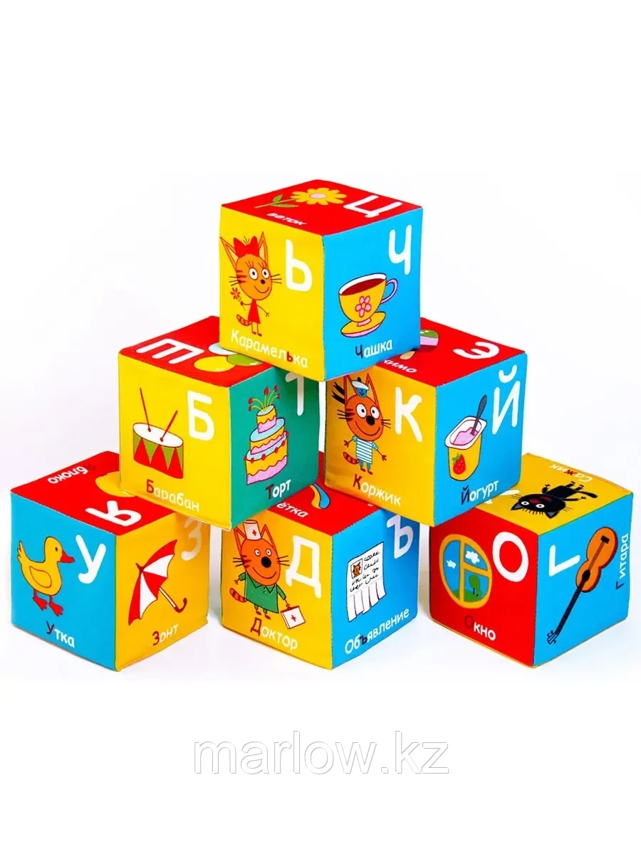 Игрушка кубики "Три Кота" (Алфавит) 472 Мякиши - фото 1 - id-p111444021