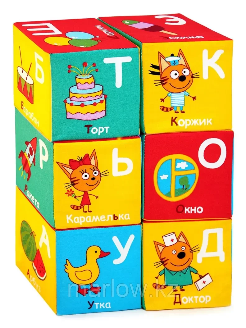 Игрушка кубики "Три Кота" (Алфавит) 472 Мякиши - фото 2 - id-p111444021