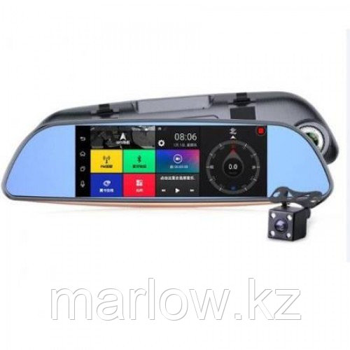 Зеркало видеорегистратор D35 (Android) 1/8 (LCD 7", GPS) - фото 1 - id-p111455906