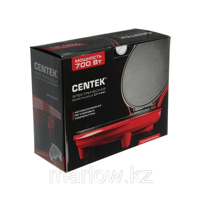 Вафельница электрическая Centek CT-1441, 700 Вт, тонкие вафли, красная - фото 9 - id-p111434470