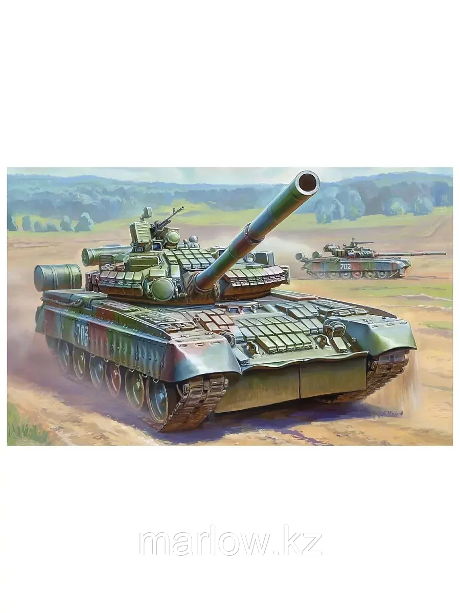 Сборная модель Советский танк Т-80БВ 278 дет.3592П Звезда - фото 2 - id-p111447001
