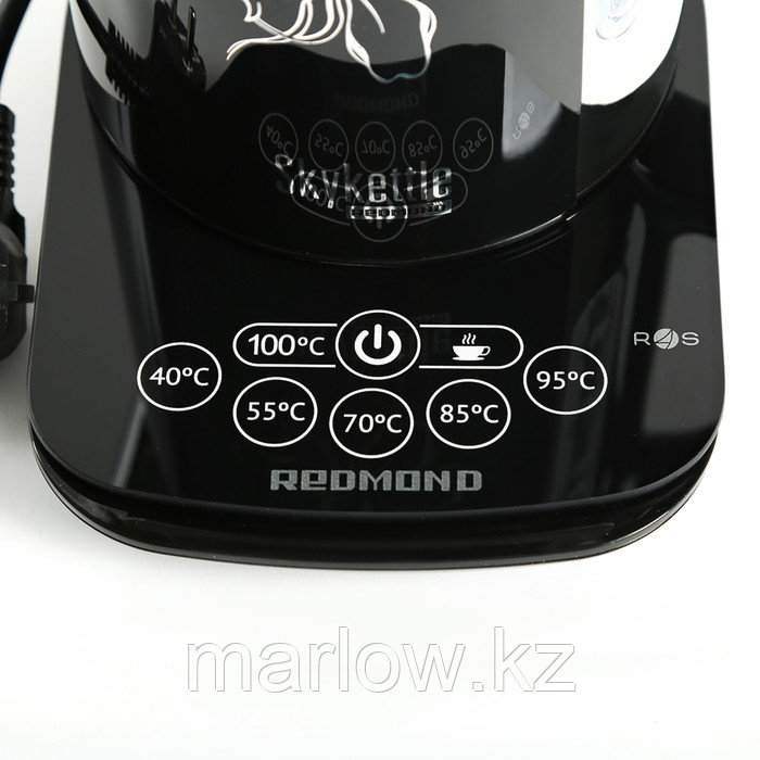 Чайник электрический Redmond RK-M170S, 2400 Вт, 1.7 л, управление со смартфона, черный - фото 3 - id-p111435345