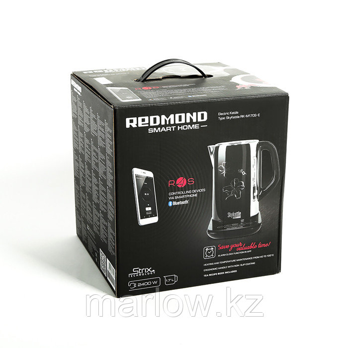 Чайник электрический Redmond RK-M170S, 2400 Вт, 1.7 л, управление со смартфона, черный - фото 6 - id-p111435345