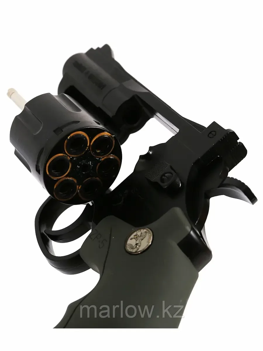 Механический револьвер металл с гелевыми пулями + гильзы X703 - фото 3 - id-p111447020