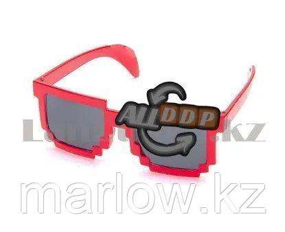 Карнавальные очки Майнкрафт (Minecraft) красные - фото 1 - id-p111453964