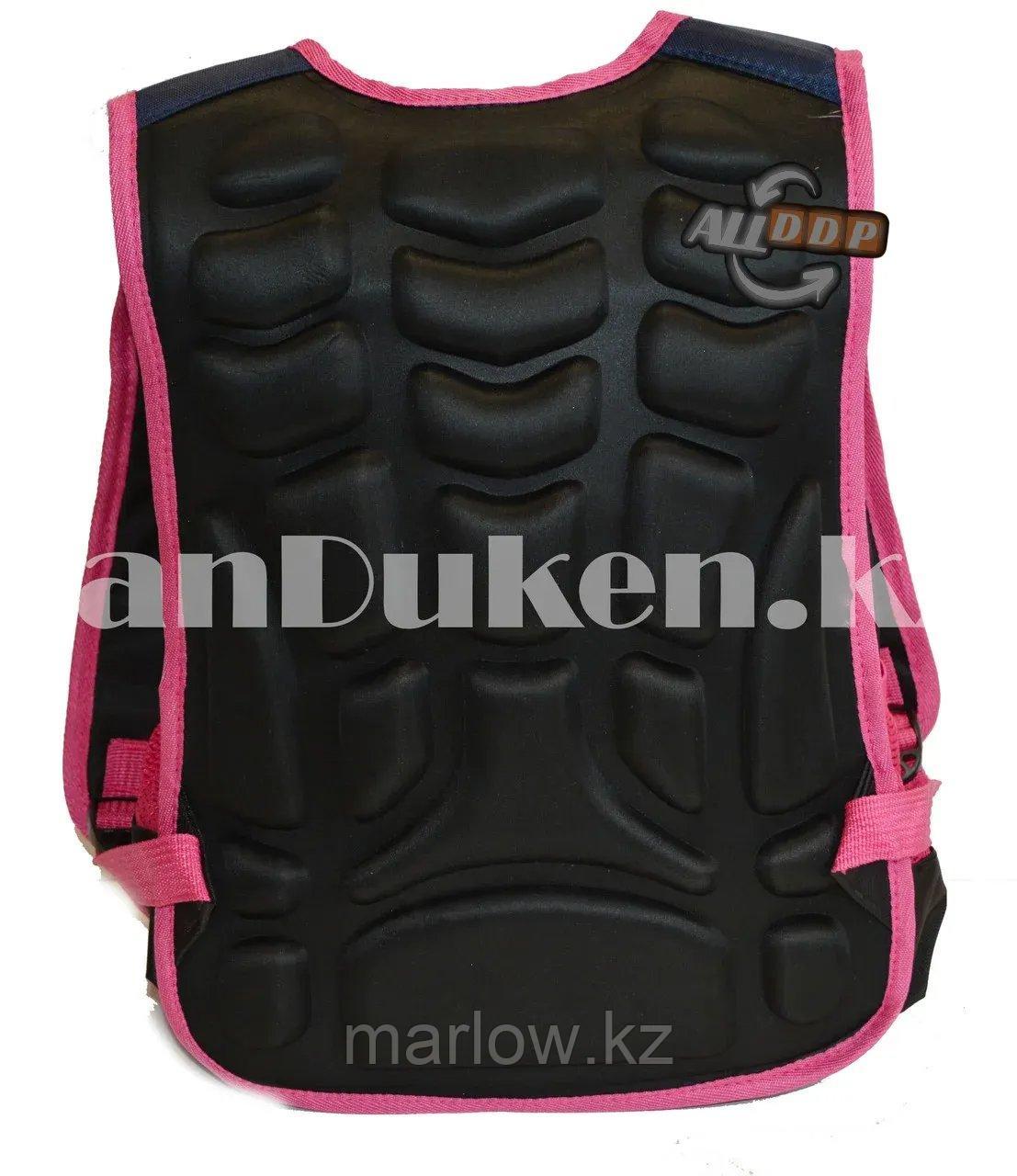 Рюкзак с ортопедической спинкой подростковый Мишка Gole розовый - фото 5 - id-p111453967