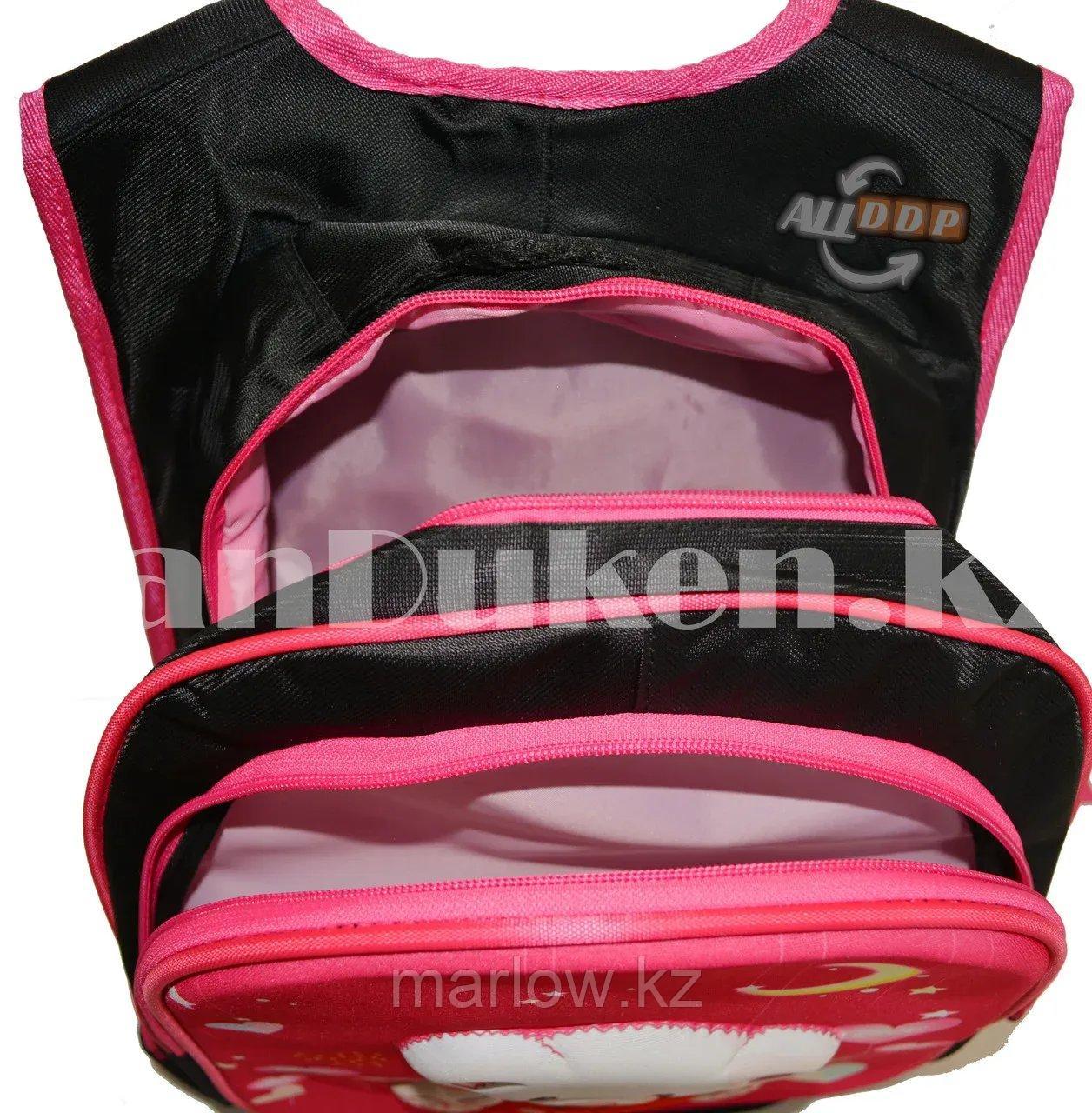 Рюкзак с ортопедической спинкой подростковый Мишка Gole розовый - фото 8 - id-p111453967