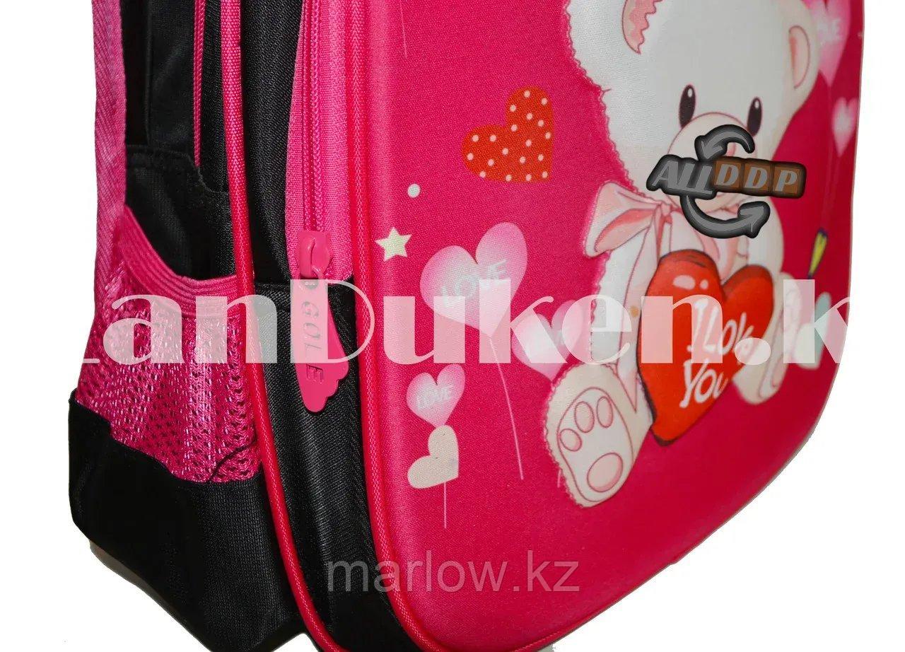 Рюкзак с ортопедической спинкой подростковый Мишка Gole розовый - фото 9 - id-p111453967