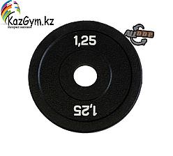 Диск бамперный 1,25 кг (черный)