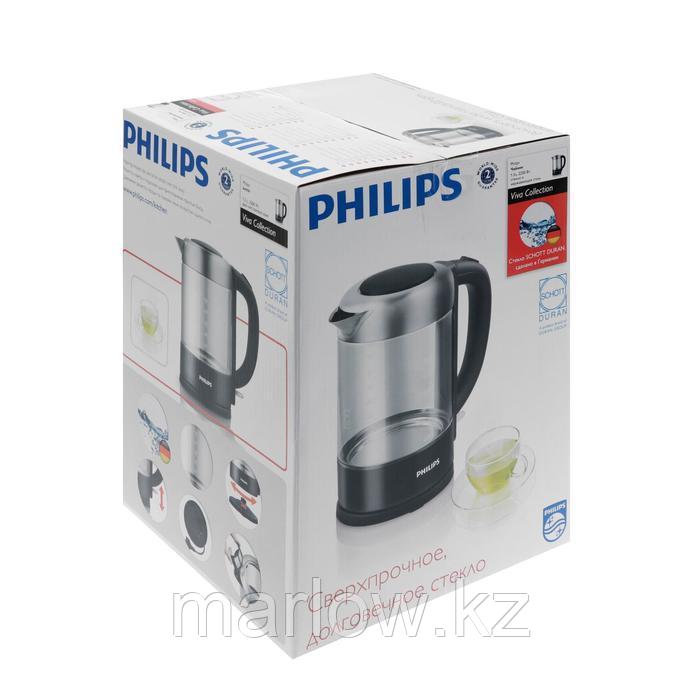 Чайник электрический Philips HD9340/90, стекло, 1.5 л, 2200 Вт, черный - фото 7 - id-p111435391