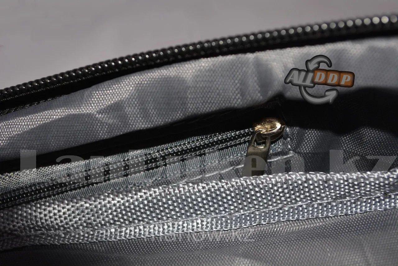 Городской рюкзак с USB портом, синий с черным - фото 6 - id-p111453994