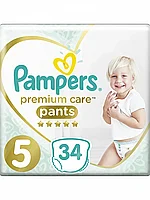 Трусики Pampers Premium Care 12-17 кг, размер 5, 34 шт.