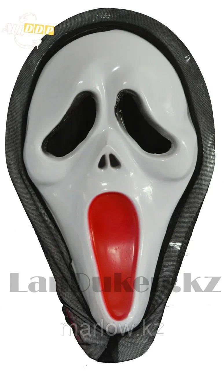 Маска Крик с красным ртом (карнавальная маска) - фото 1 - id-p111459961