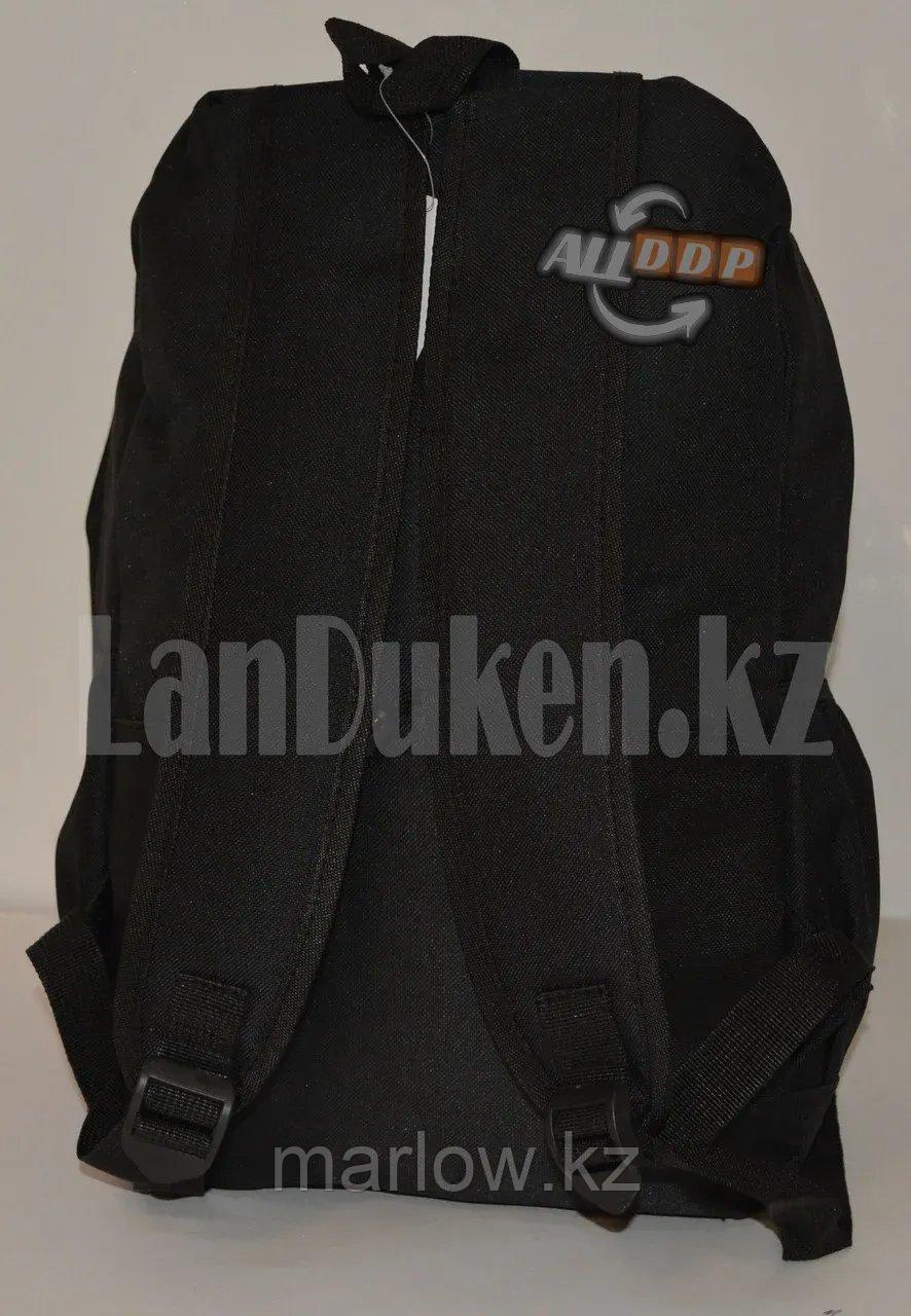 Универсальный школьный рюкзак с пеналом с ушками кошки и брелоком черный - фото 4 - id-p111454022