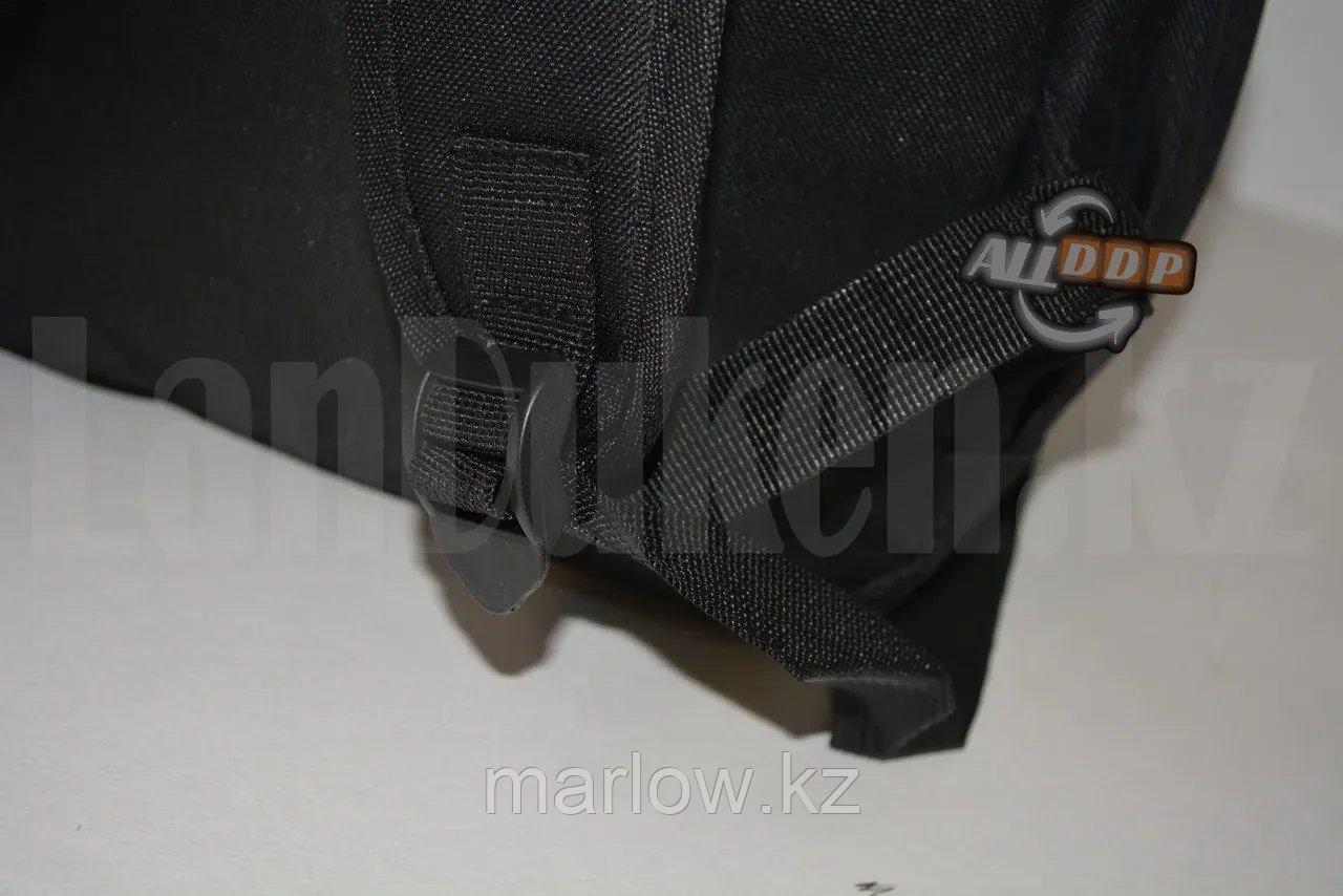 Универсальный школьный рюкзак с пеналом с ушками кошки и брелоком черный - фото 5 - id-p111454022