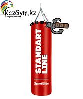 Мешок боксерский SportElite STANDART LINE 120см, d-34, 45кг, красный