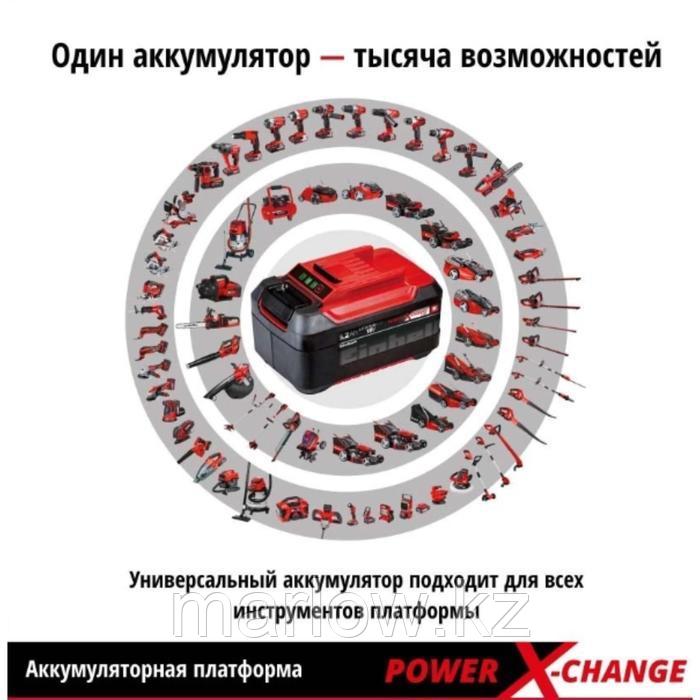 Газонокосилка аккумуляторная Einhell PXC GE-CM 18/30 Li, 18 В, 30-70 мм, 25 л, до 150 м² - фото 5 - id-p111465915