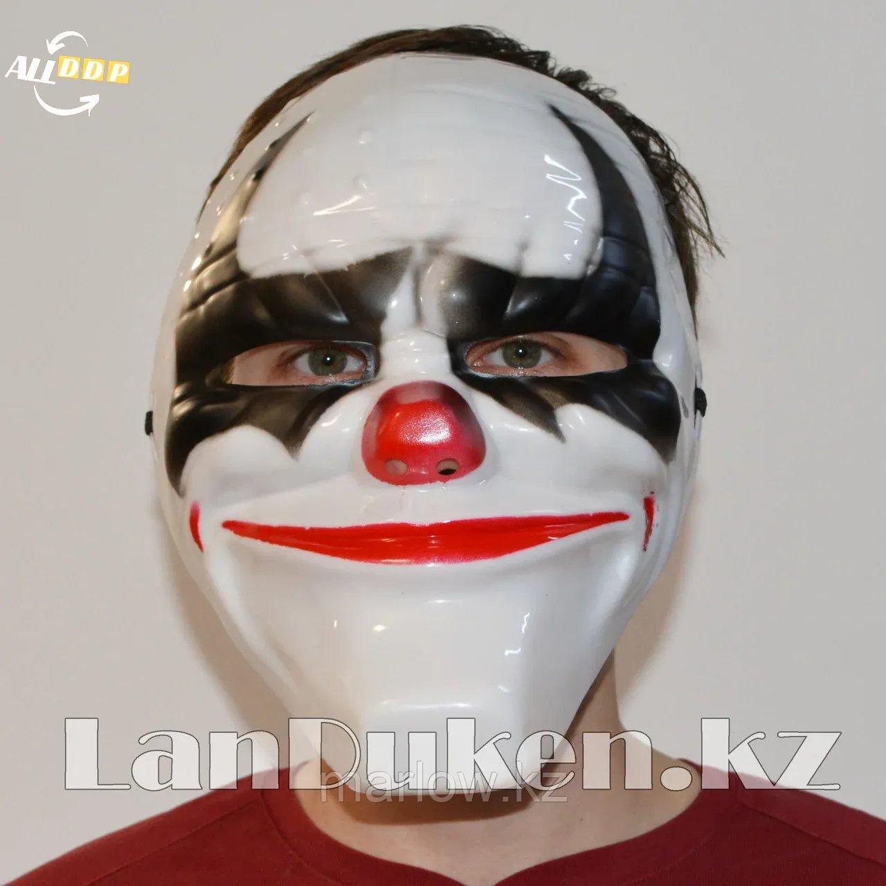 Маска для Хэллоуина Клоун с черными глазами - фото 1 - id-p111459969