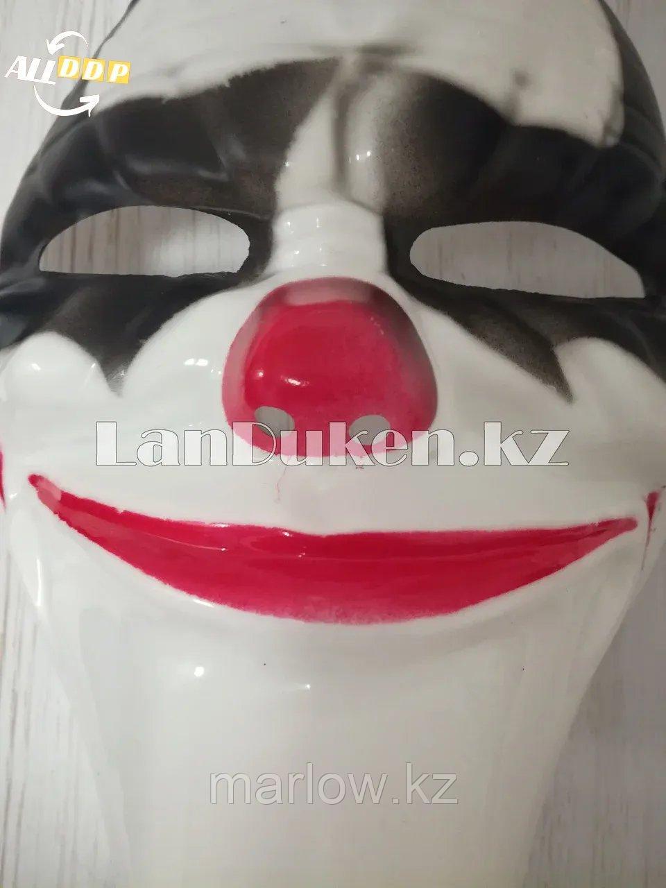 Маска для Хэллоуина Клоун с черными глазами - фото 2 - id-p111459969