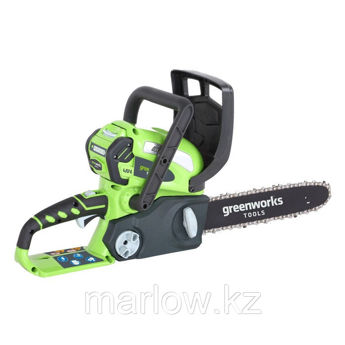 Пила цепная GreenWorks G40CS30, 40В, 12", 3/8", 45 зв., БЕЗ АКК. И ЗУ - фото 1 - id-p111464943