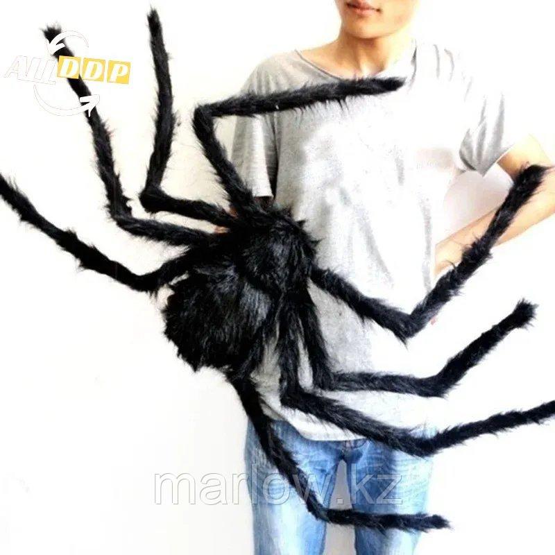 Паук декоративный большой для Хэллоуина черный 110 см - фото 3 - id-p111459997