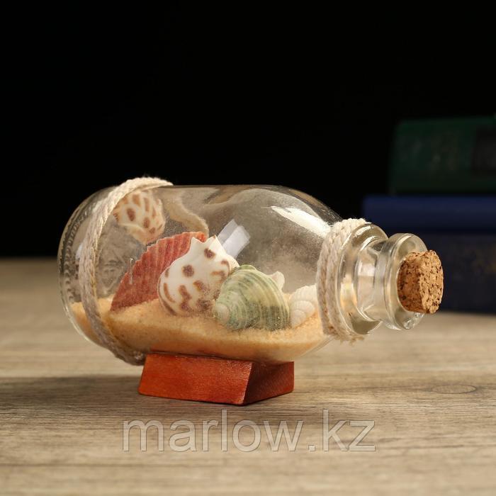 Сувенир в бутылке "Ракушки" 12*6*6см, микс - фото 1 - id-p111439220