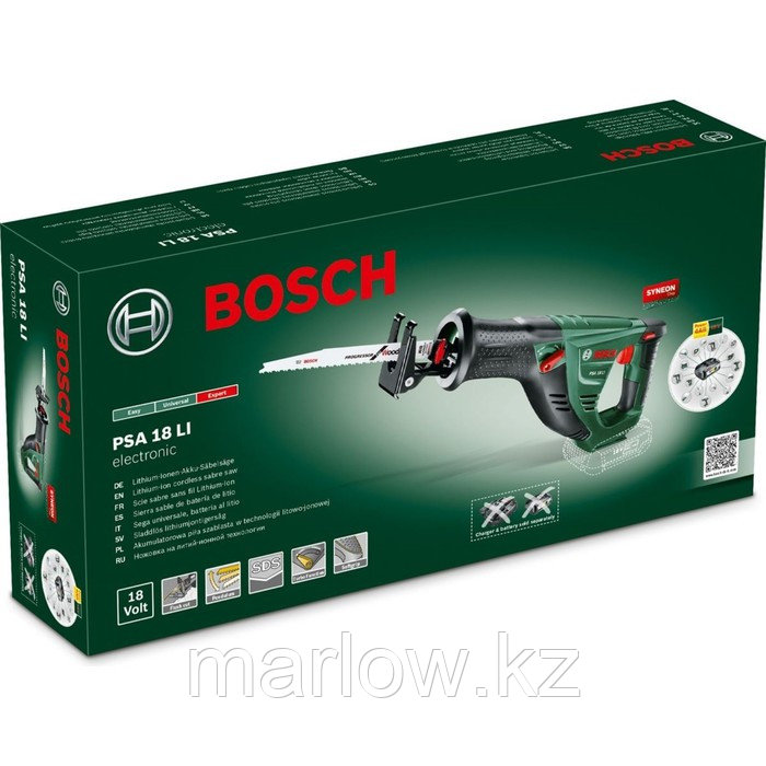 Аккумуляторная сабельная пила Bosch PSA 18 LI (06033B2301), 18 В, ход 22 мм, БЕЗ АКК И ЗУ - фото 5 - id-p111464958