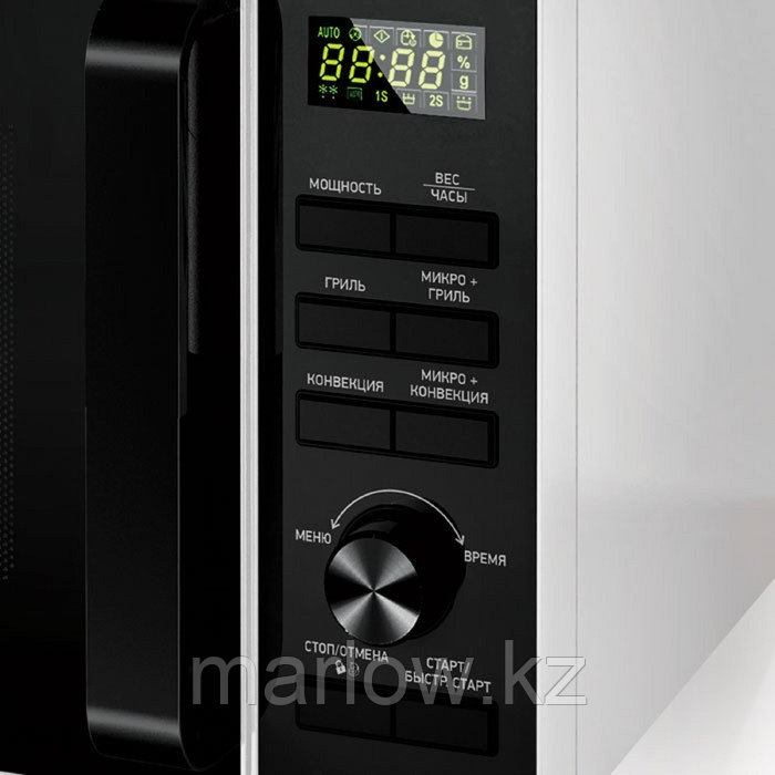 Микроволновая печь BBK 25MWC-992T/WB, 900 Вт, 25 л, 6 режимов, чёрно-белая - фото 2 - id-p111436467