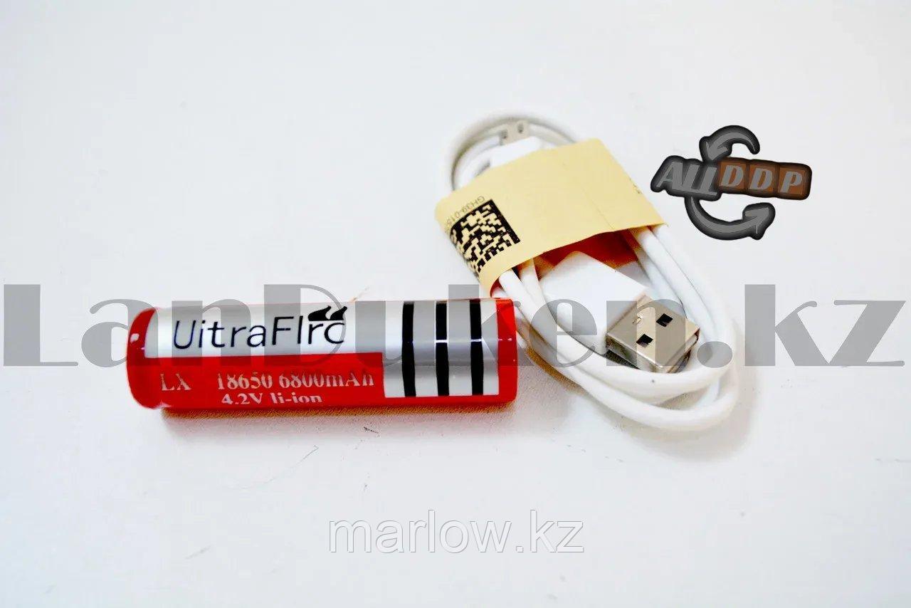 Ручной настольный USB мини вентилятор с фонариком и аккумулятором F006 в ассортименте - фото 10 - id-p111453058