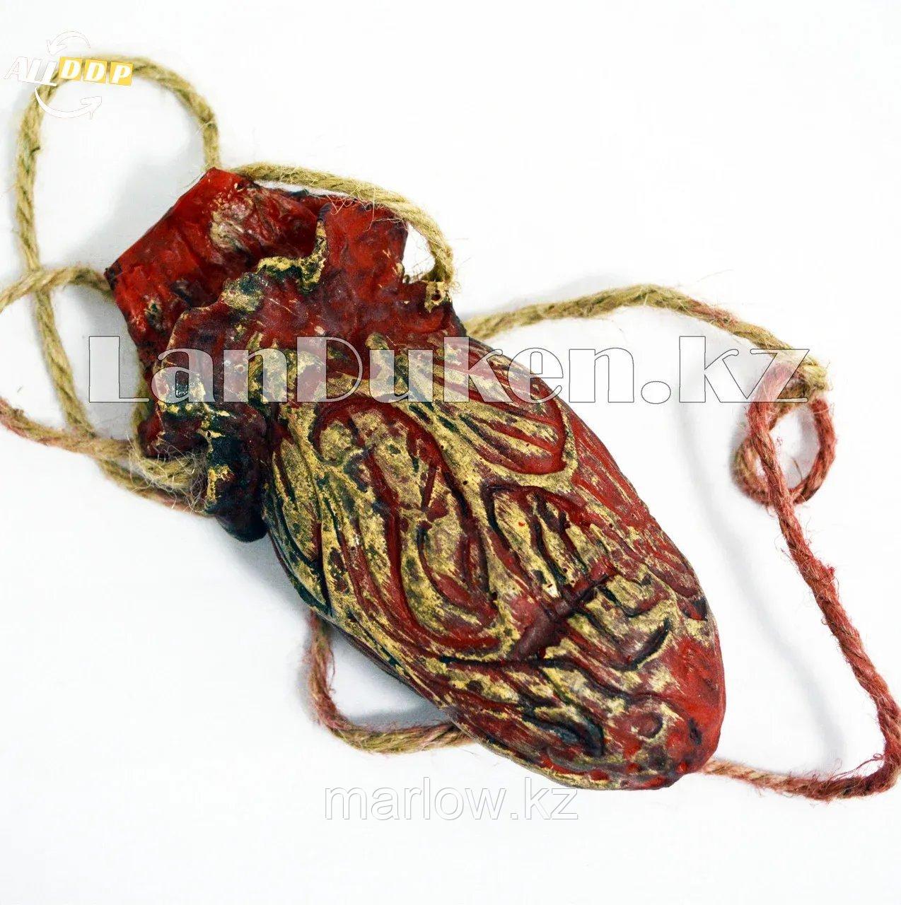 Кровавое сердце на веревке - украшение на Хэллоуин (Halloween) - фото 1 - id-p111460008